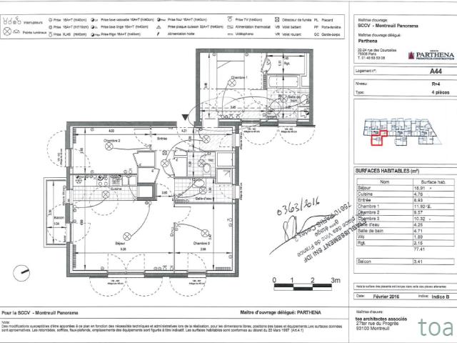 Appartement 4 pièces 78 m²