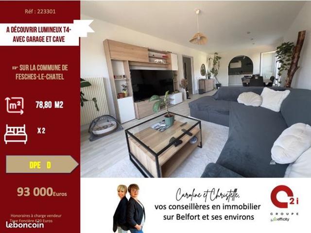 Appartement 4 pièces 78 m²