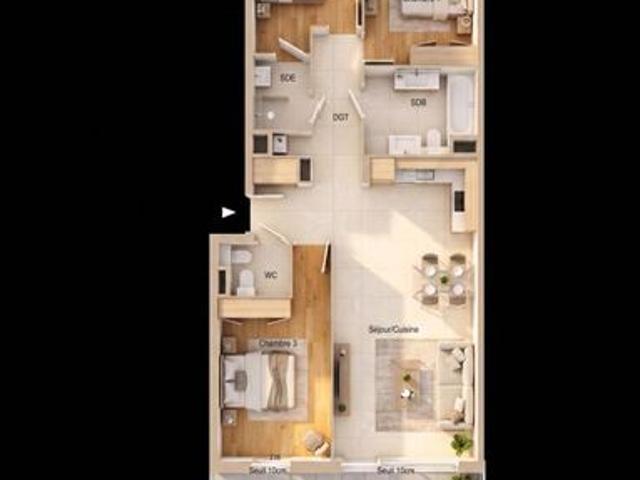 Appartement 4 pièces 79 m²