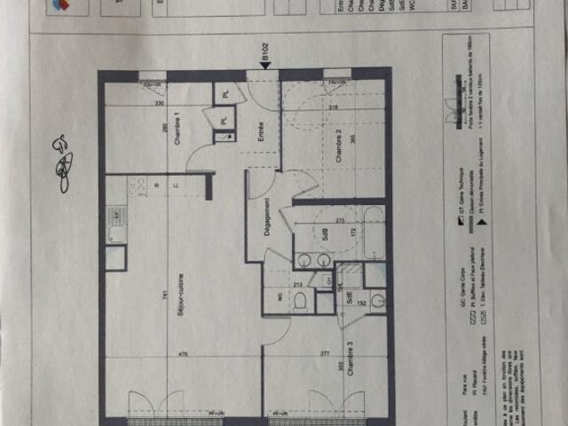 Appartement 4 pièces, 83 m² à louer à Saint Nazaire 44600