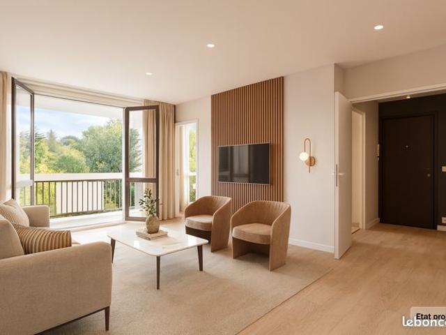 Appartement 4 pièces 83 m² à vendre Garches — Séjour & Balcon orientés Sud, vue dégagée, parking