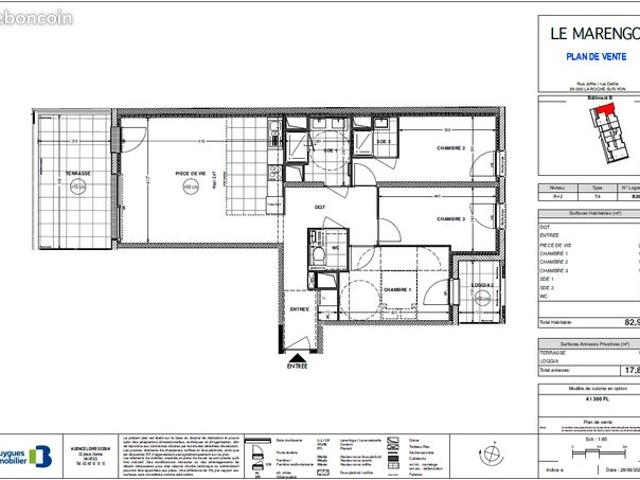 Appartement 4 pièces 83 m²