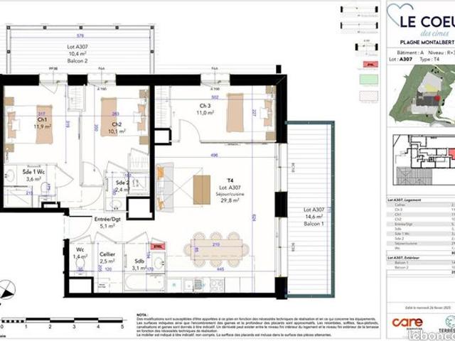 Appartement 4 pièces 80 m²