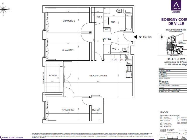Appartement 4 pièces 80 m²