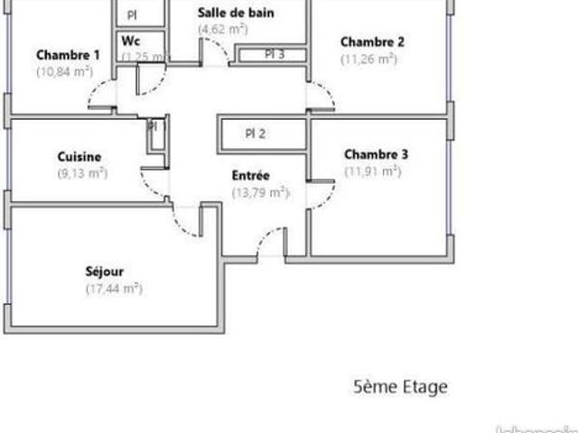 Appartement 4 pièces 80 m²
