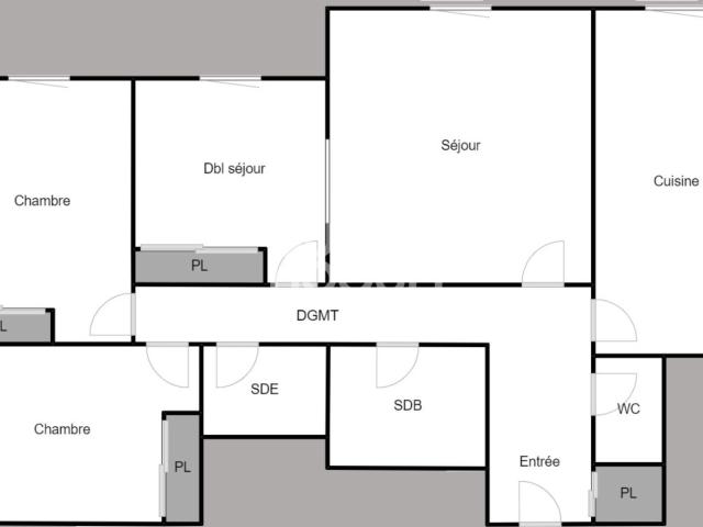 Appartement 4 pièces 80 m²