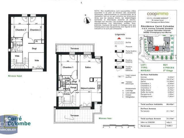 Appartement 4 pièces 81 m²