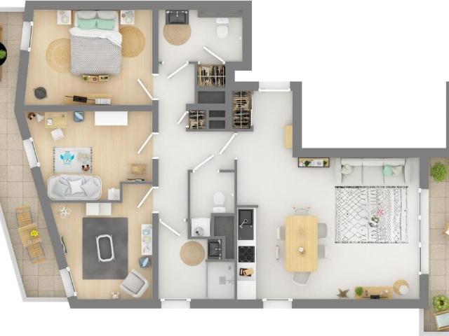 Appartement 4 pièces 81 m²
