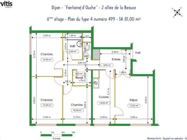 Appartement 4 pièces 81 m²