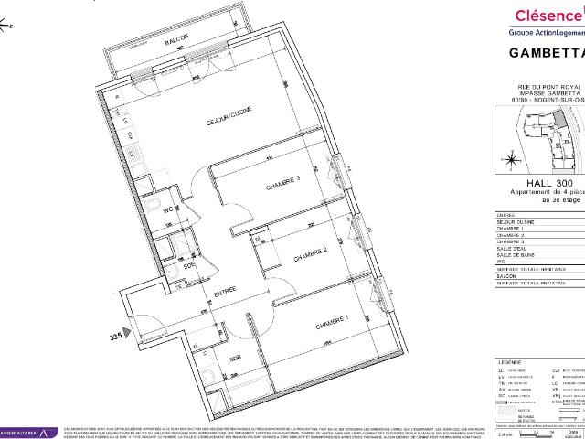 Appartement 4 pièces 81 m²