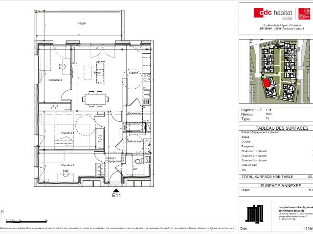 Appartement 4 pièces 82 m²