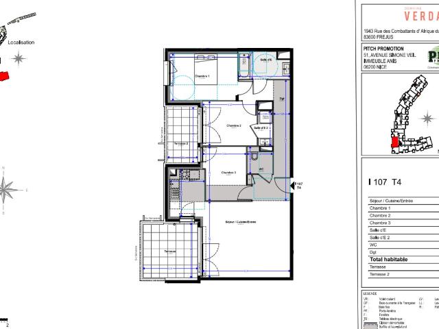 Appartement 4 pièces 82 m²
