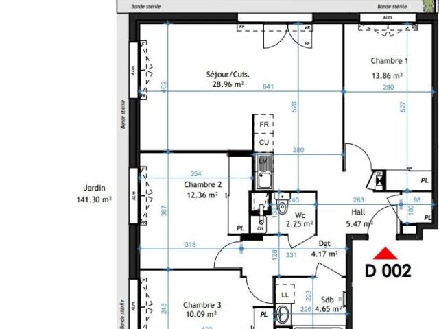 Appartement 4 pièces 82 m²