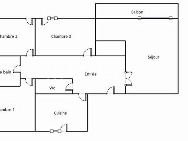 Appartement 4 pièces 82 m²