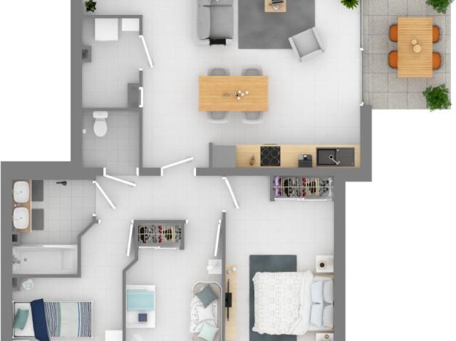 Appartement 4 pièces 82 m²