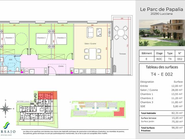 Appartement 4 pièces 82 m²