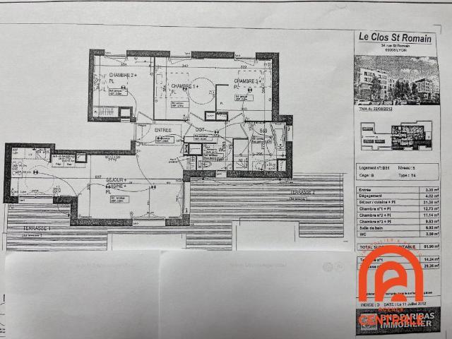 Appartement 4 pièces 82 m²