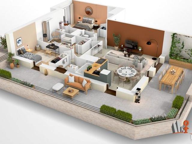 Appartement 4 pièces 82 m²