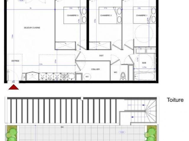 Appartement 4 pièces 87 m²