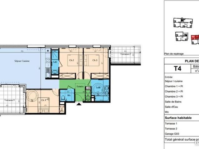 Appartement 4 pièces 87 m²