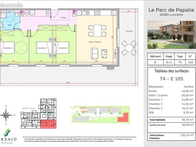 Appartement 4 pièces 84 m²