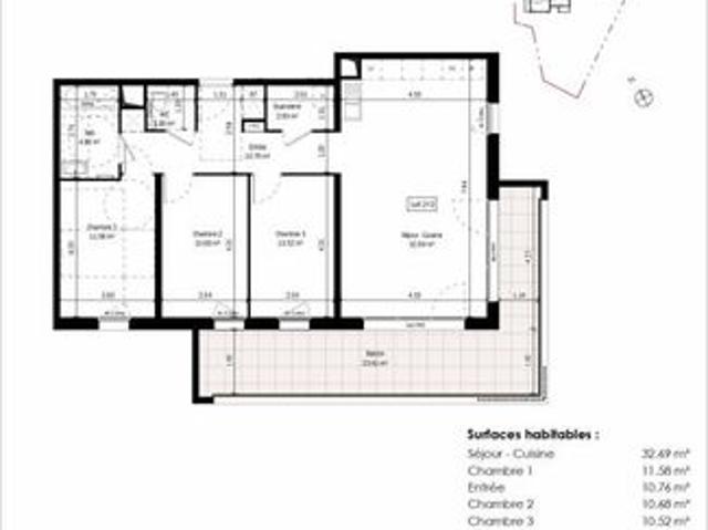 Appartement 4 pièces 85 m²