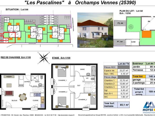 Appartement 4 pièces 85 m²