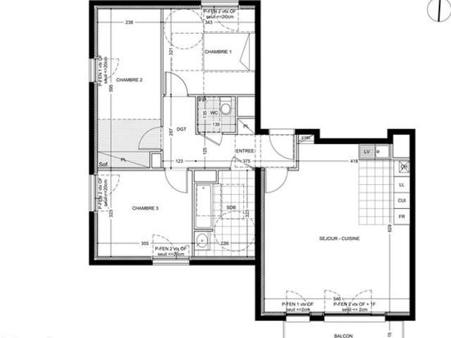 Appartement 4 pièces 86 m²