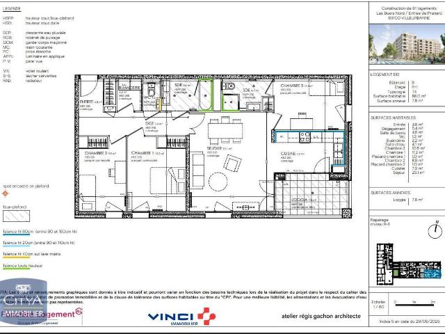 Appartement 4 pièces 86 m²