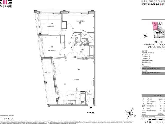 Appartement 4 pièces 86 m²