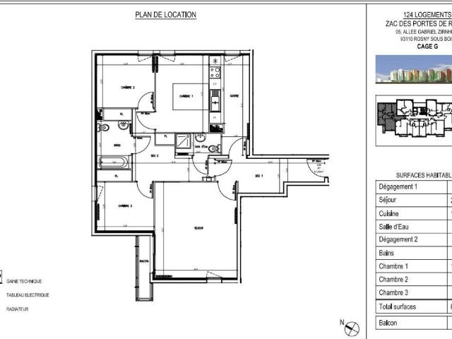 Appartement 4 pièces 88 m²