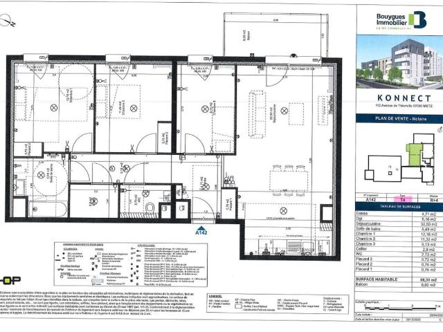 Appartement 4 pièces 89 m²