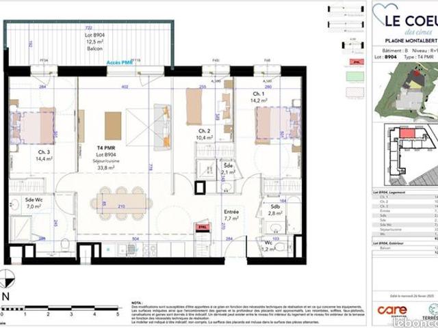 Appartement 4 pièces 93 m²