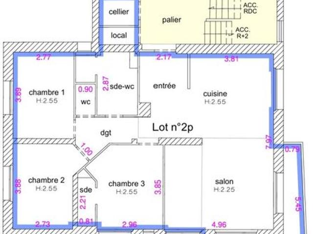 Appartement 4 pièces 93 m²