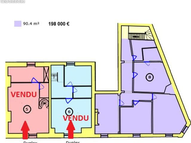 Appartement 4 pièces 91 m²
