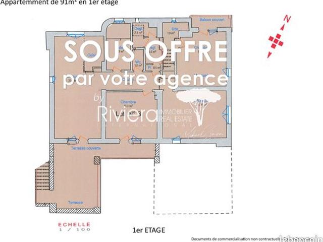 Appartement 4 pièces 91 m²