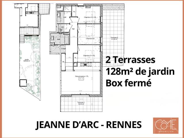 Appartement 4 pièces 91 m²