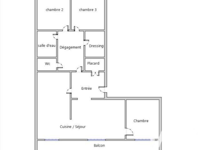 Appartement 4 pièces 97 m²