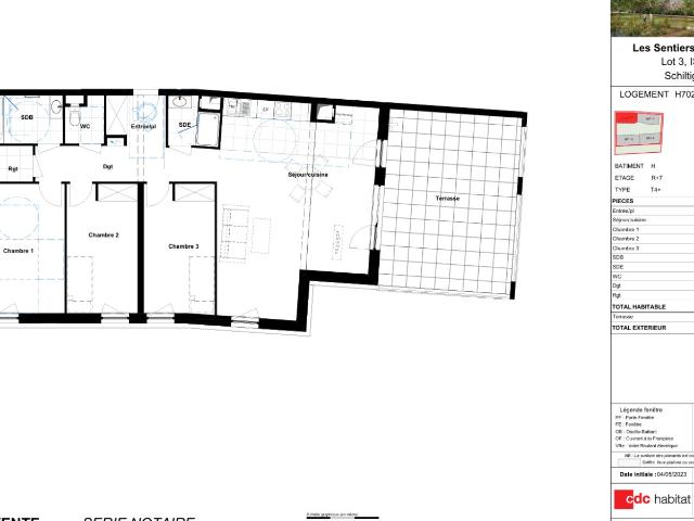 Appartement 4 pièces 95 m²