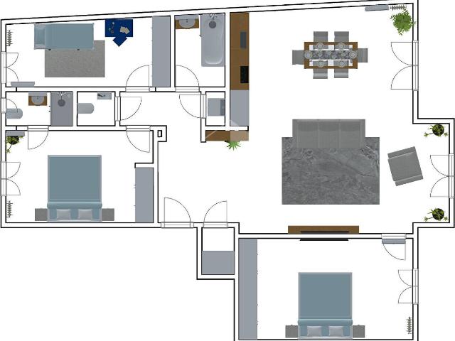Appartement 4 pièces 96 m²