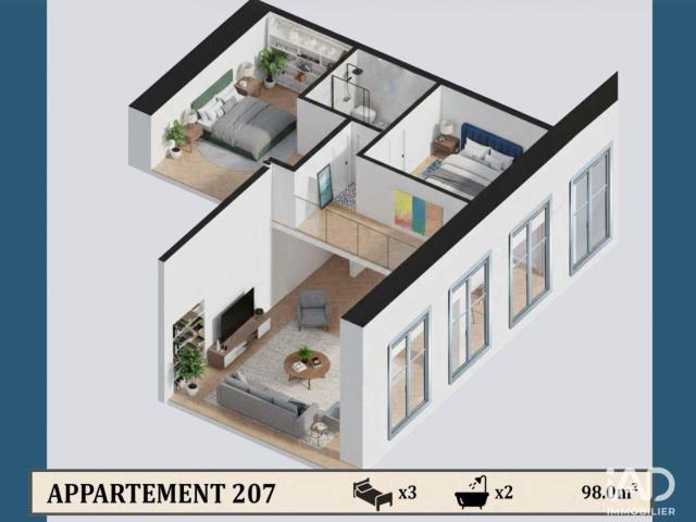 Appartement 4 pièces 98 m²