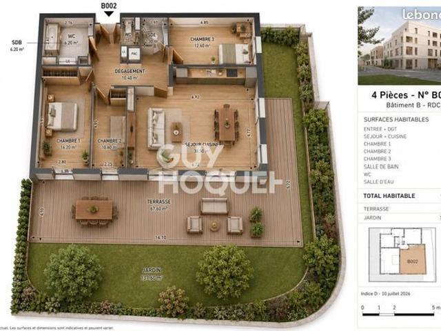 Appartement 4 pièces 99 m²