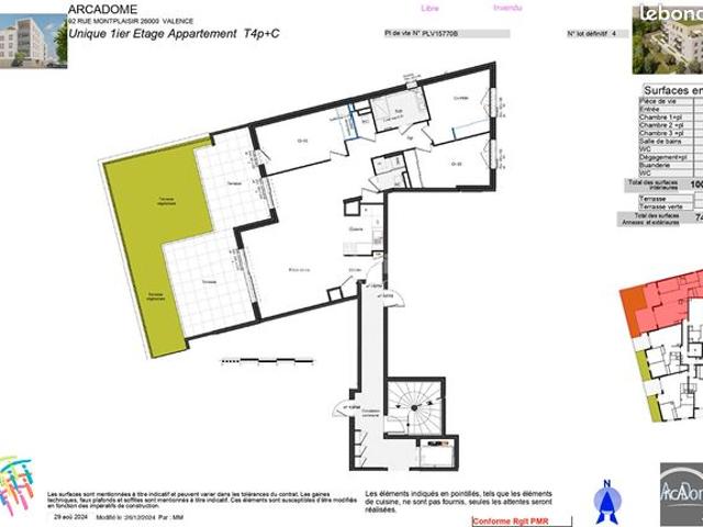 Appartement 4 pièces 101 m²