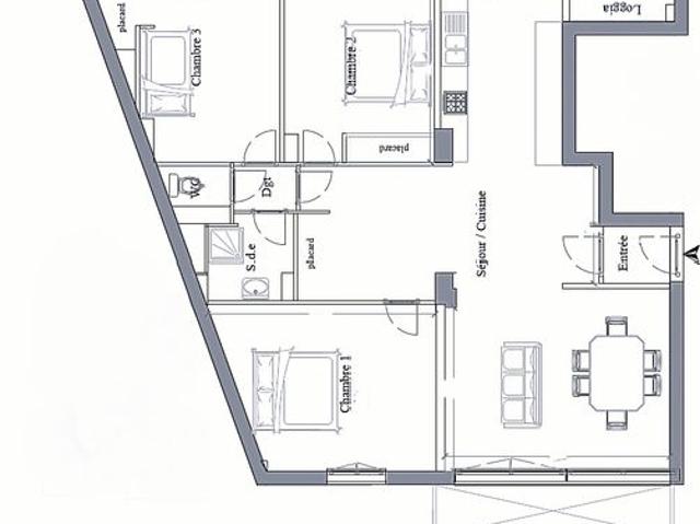 Appartement 4 pièces 102 m²