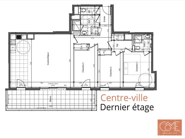 Appartement 4 pièces 102 m²