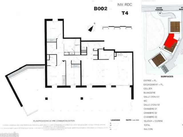 Appartement 4 pièces 106 m²