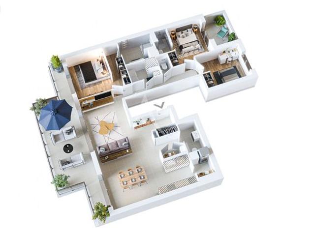 Appartement 4 pièces 107 m²