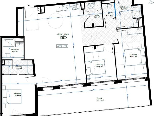 Appartement 4 pièces 107m2