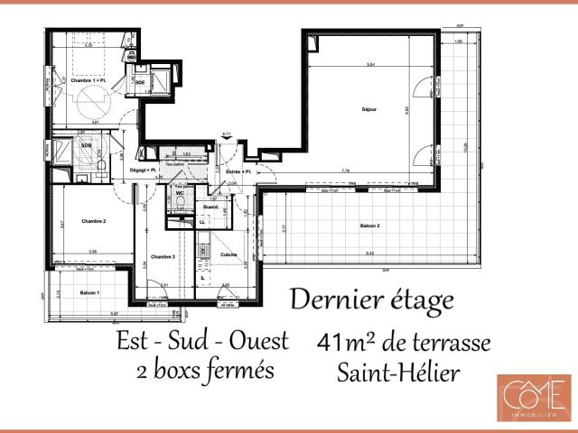 Appartement 4 pièces 110 m²