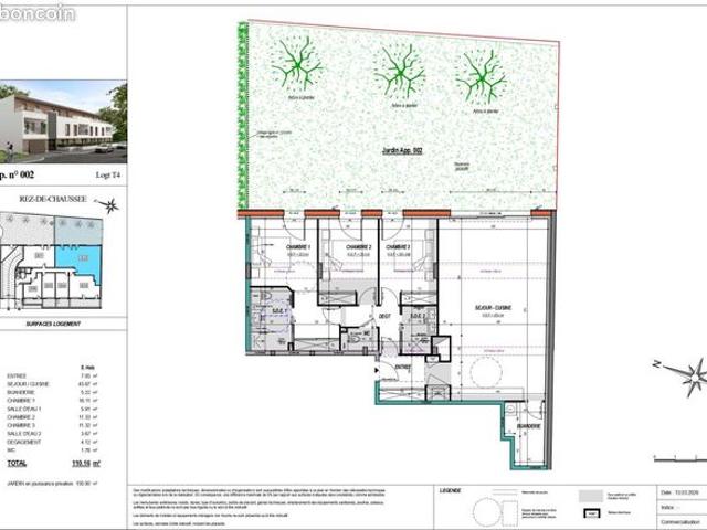 Appartement 4 pièces 110 m²